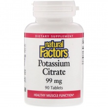  Natural Factors Potassium Citrate 99  90 