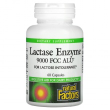  Natural Factors Lactase Enzyme 60 