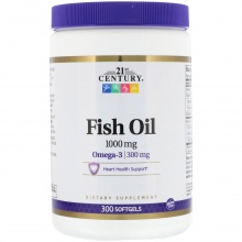  21st Century Omega-3 Fish Oil 300 