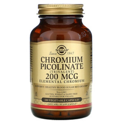  Solgar Chromium Picolinate 200 mcg 90 